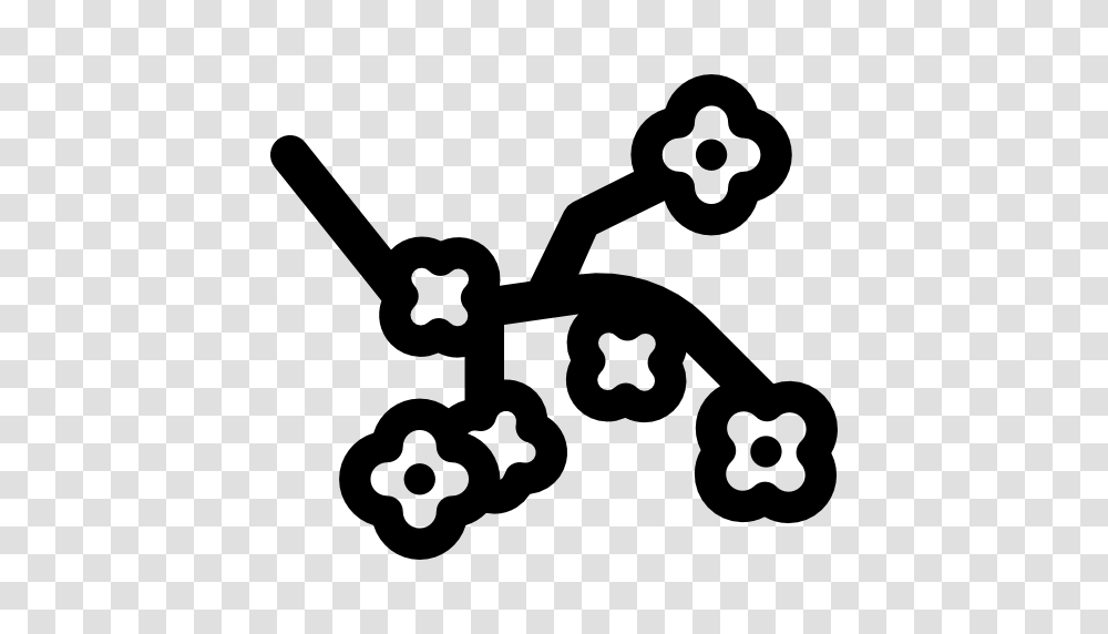Cherry Blossom Icon, Stencil, Silhouette, Lawn Mower, Tool Transparent Png