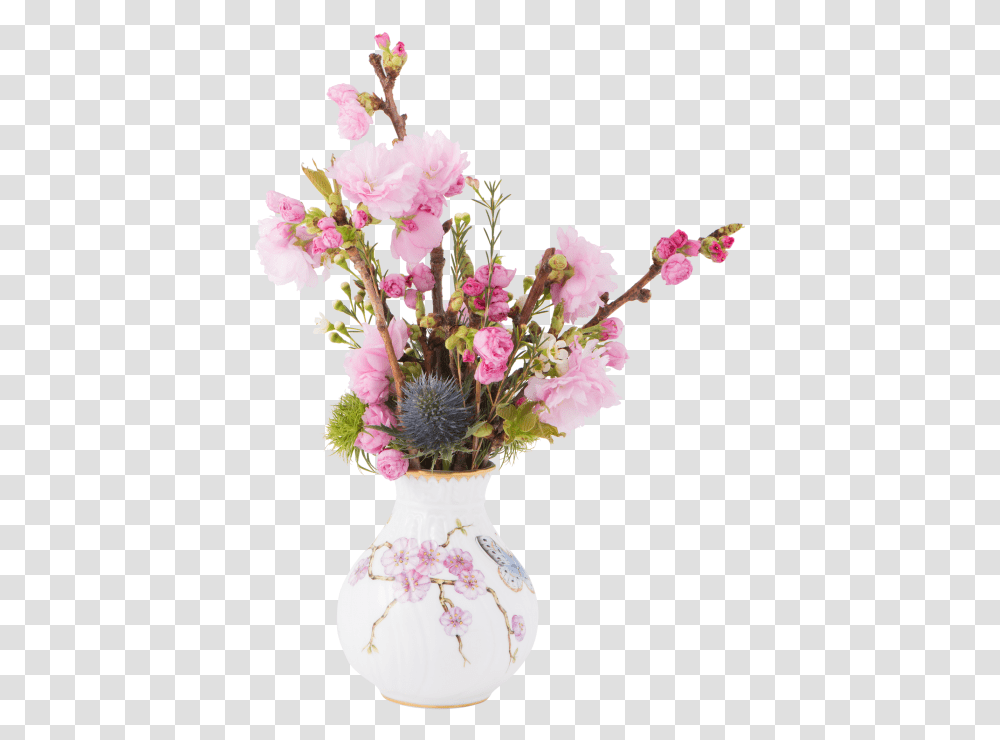 Cherry Blossom In A Vase, Plant, Ikebana, Ornament Transparent Png