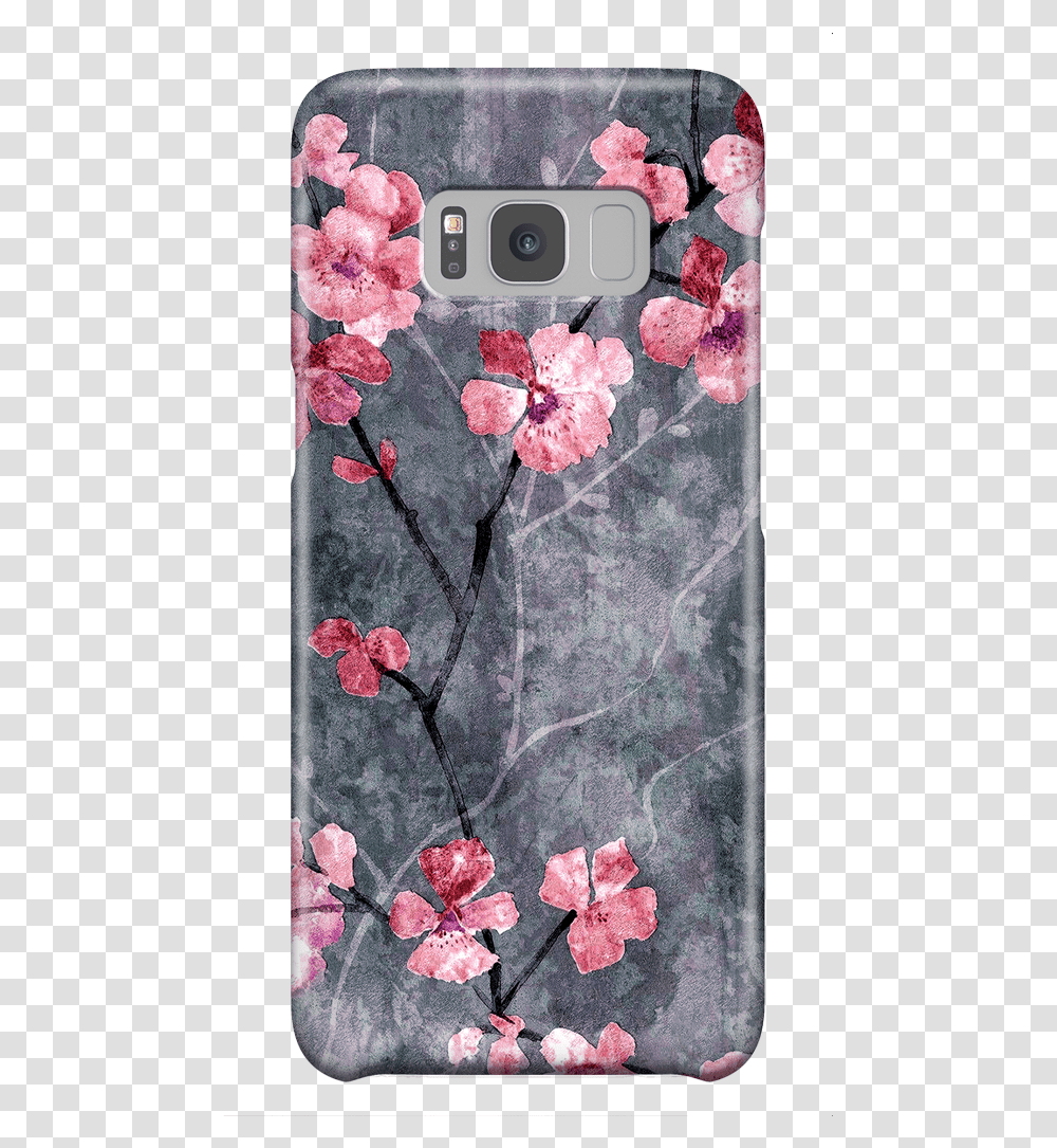 Cherry Blossom Slate Samsung Galaxy S8 Iphone Xr Cherry Blossom Phone Case, Plant, Petal, Flower, Rug Transparent Png