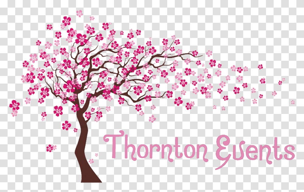 Cherry Blossom Tree Mural Painting Cherry Blossom Tree On Wall Transparent Png