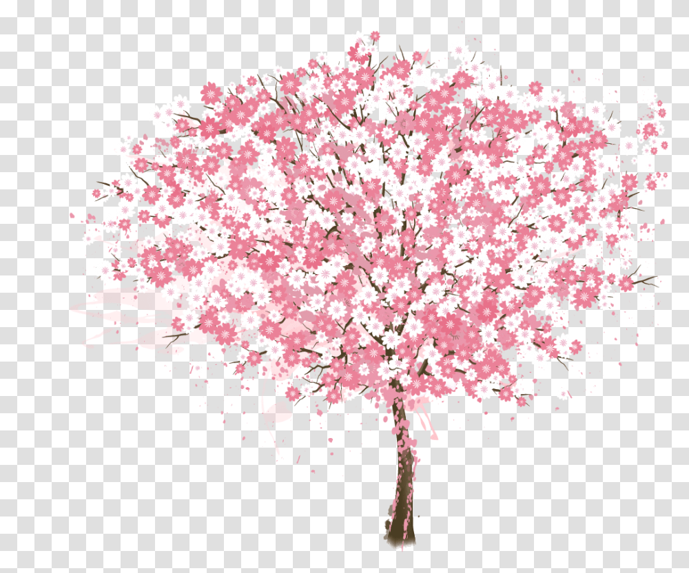 Cherry Blossom Tree Resume Vector Cherry Blossom Tree, Plant, Flower Transparent Png