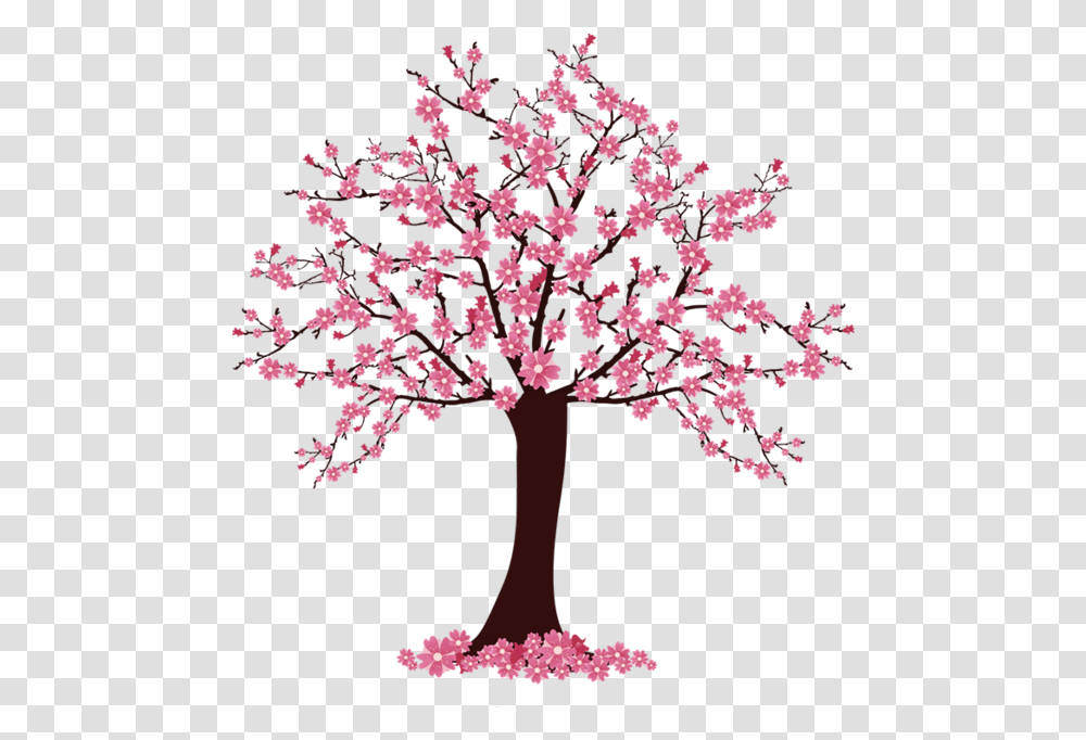 Cherry Blossom Trees Are Cherry Blossom Tree Clipart, Plant, Pattern, Flower, Ornament Transparent Png