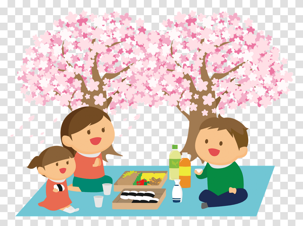 Cherry Blossom Viewing Cherry Blossom Viewing Cartoon, Plant, Flower, Petal, Game Transparent Png