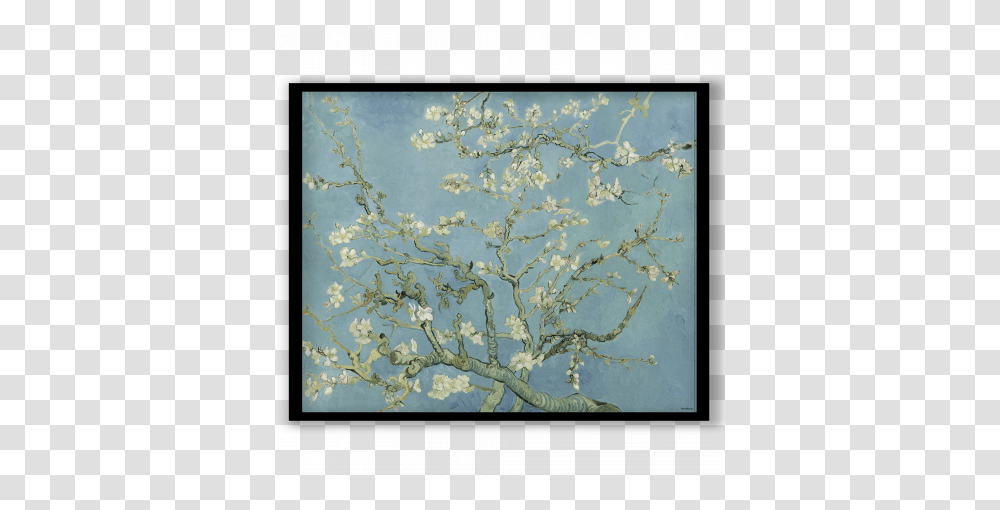 Cherry Blossoms Posters Paintings Framed Wall Art Van Gogh Almond Blossom, Plant, Tree, Flower, Bonsai Transparent Png