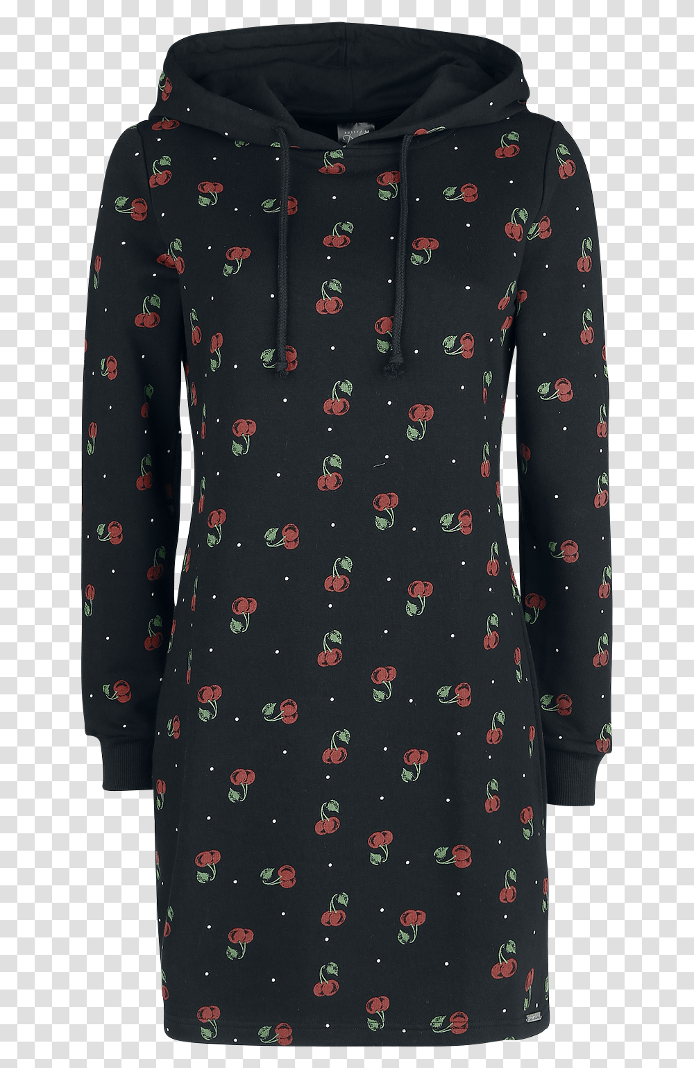 Cherry Bomb Sweatdress Pattern, Sleeve, Long Sleeve, Coat Transparent Png