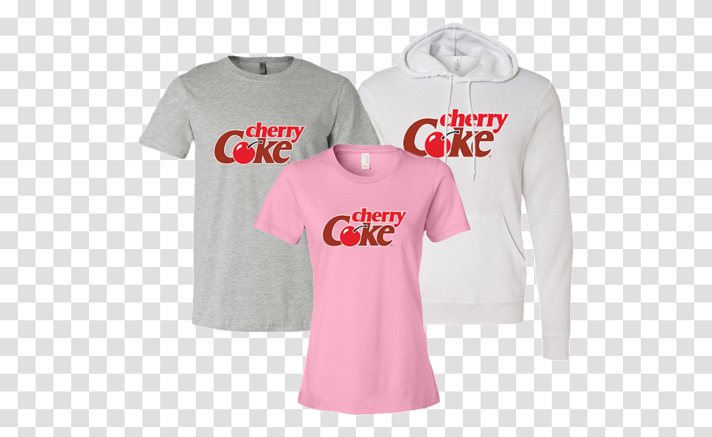 Cherry Coke Logo Short Sleeve, Clothing, Apparel, Person, Human Transparent Png