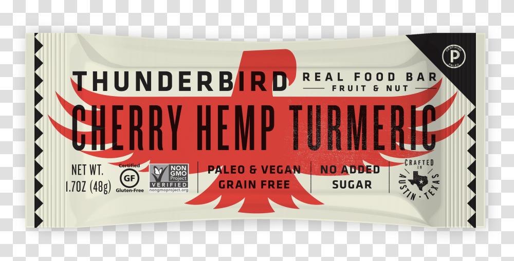 Cherry Hemp Turmeric Thunderbird Bars, Paper, Label, Ticket Transparent Png