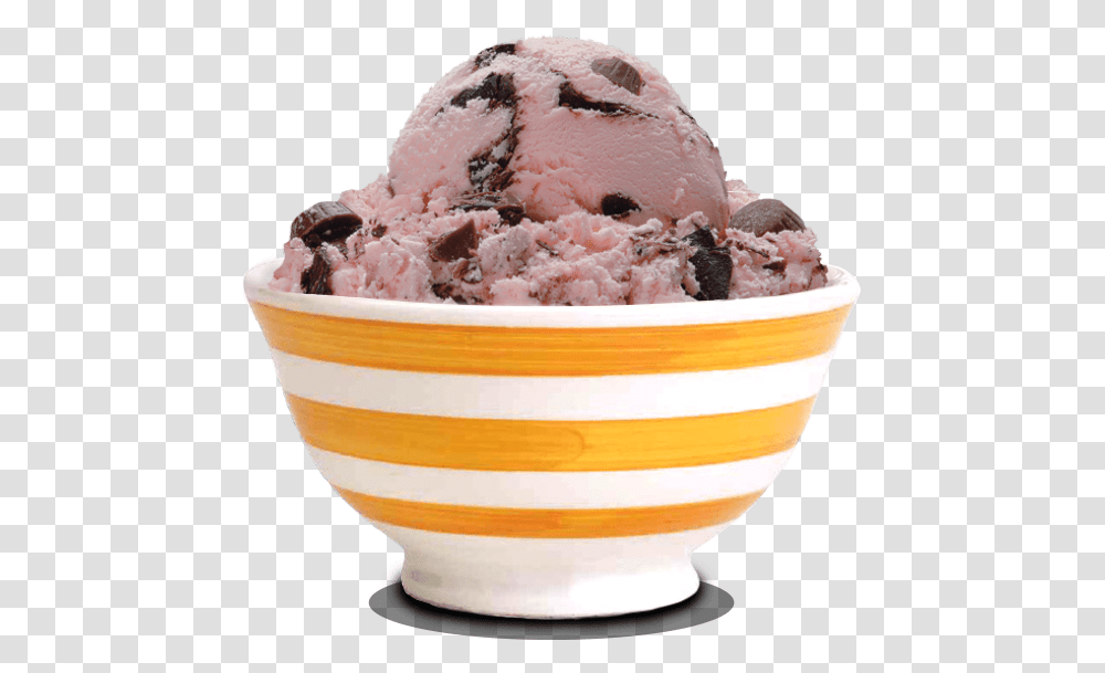 Cherry Moose Tracks Ice Cream, Dessert, Food, Creme Transparent Png