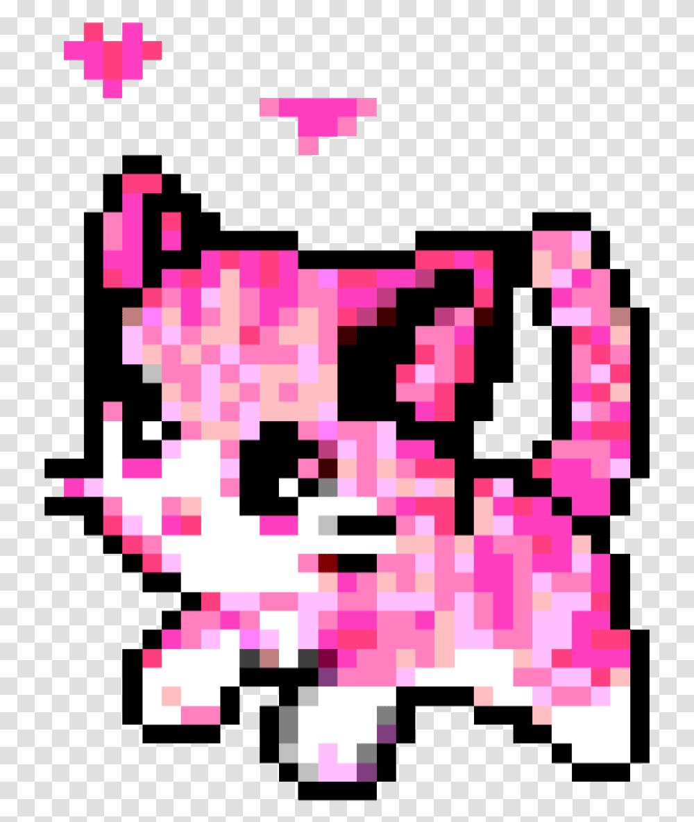 Cherry Pngsticker Pixel Kawaii Pink Pastelpink Kitten Pixel Art, QR Code, Paper Transparent Png