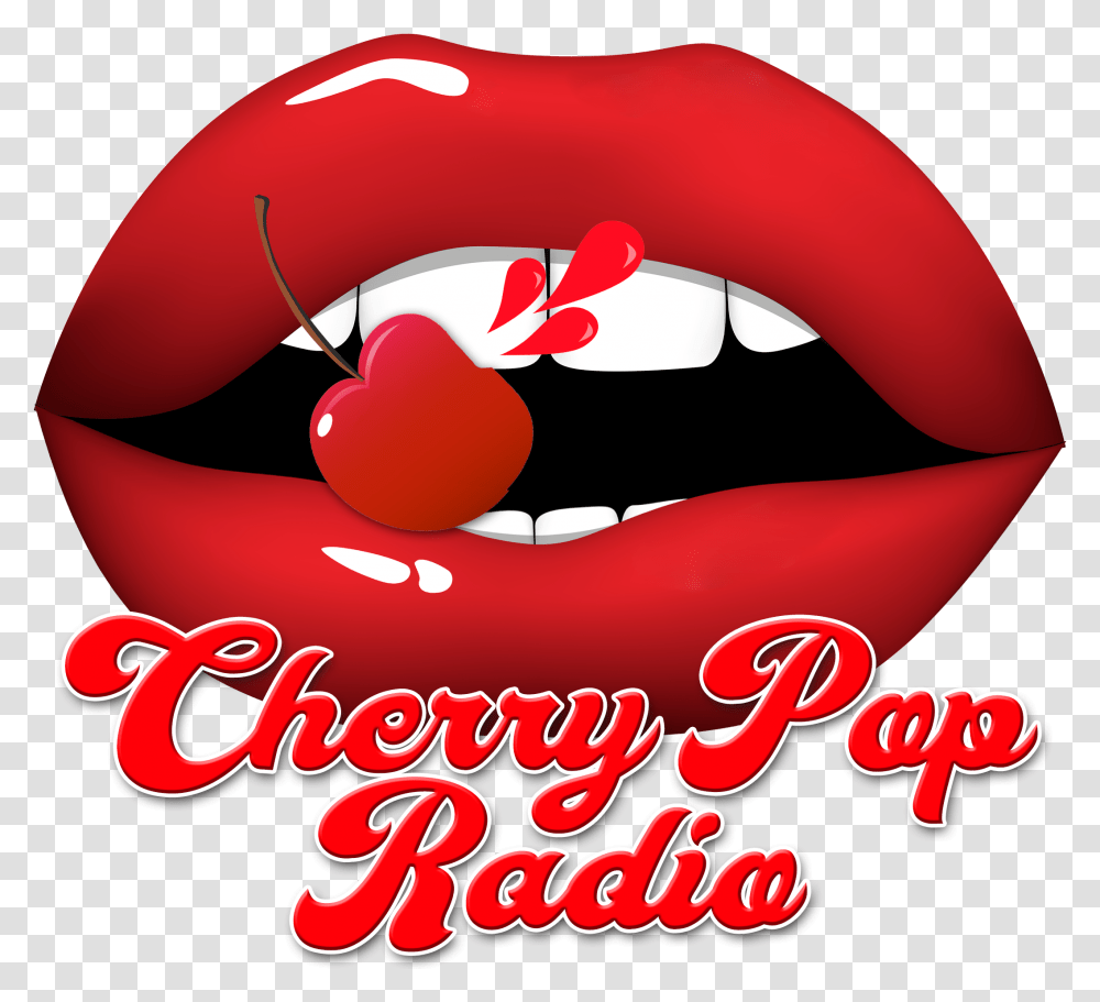 Cherry Pop Radio, Plant, Fruit, Food, Mouth Transparent Png