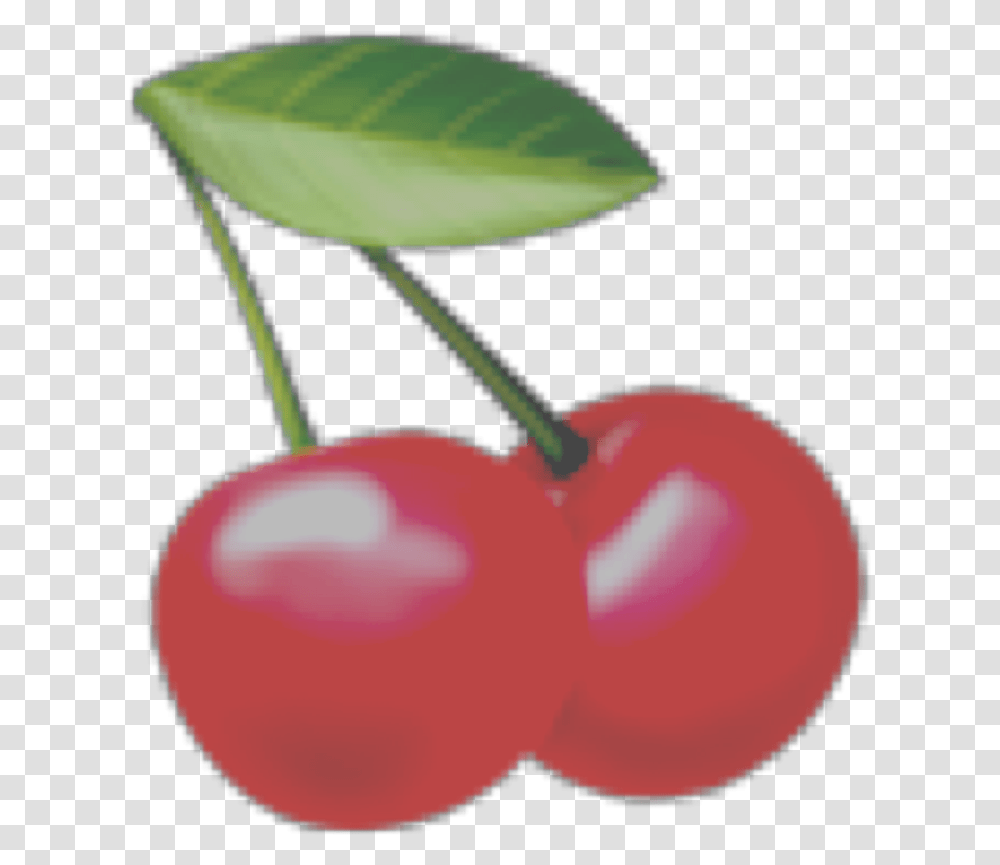 Cherry Red Fruit Emoji Redaesthetic Aesthetic Cherry, Plant Transparent Png