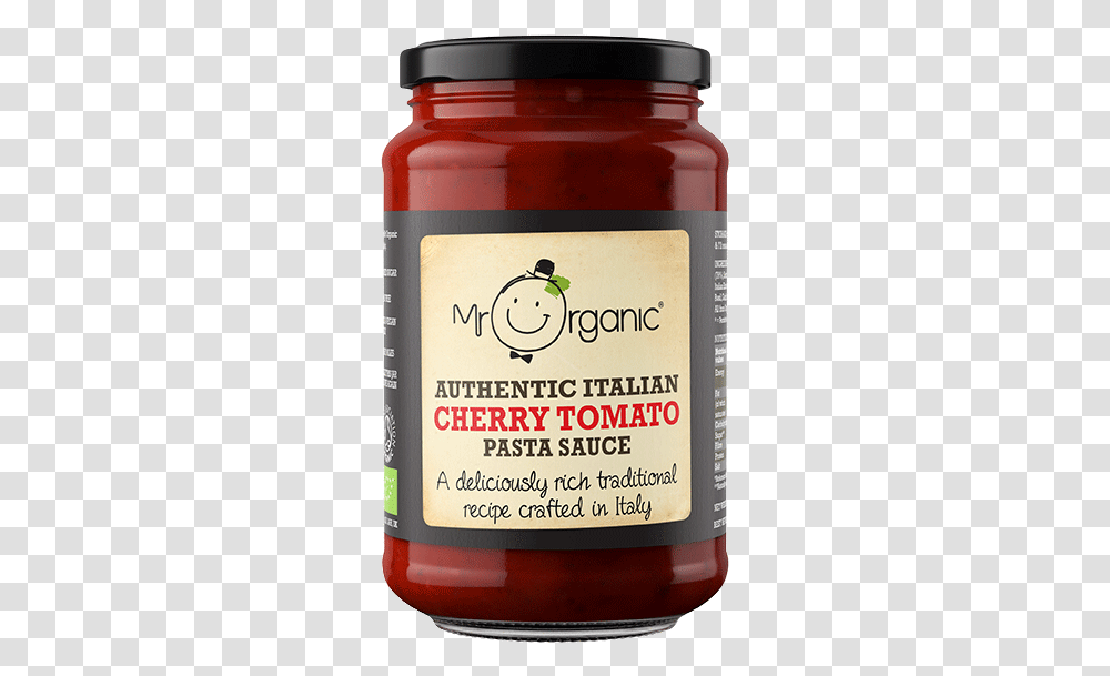 Cherry Tomato Sauce Organic, Label, Bottle, Beverage Transparent Png
