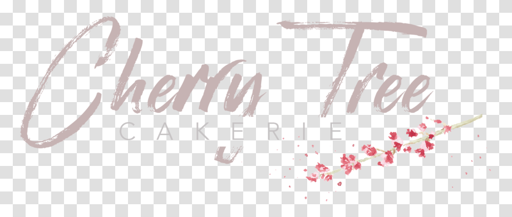 Cherry Tree Cakerie, Text, Plant, Flower, Blossom Transparent Png