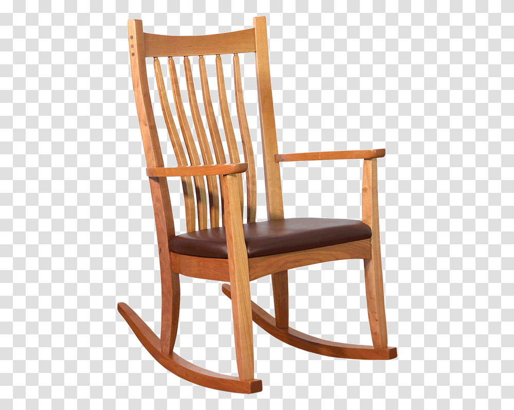 Cherry Wooden Rocking Chair Wooden Rocking Chair, Furniture Transparent Png