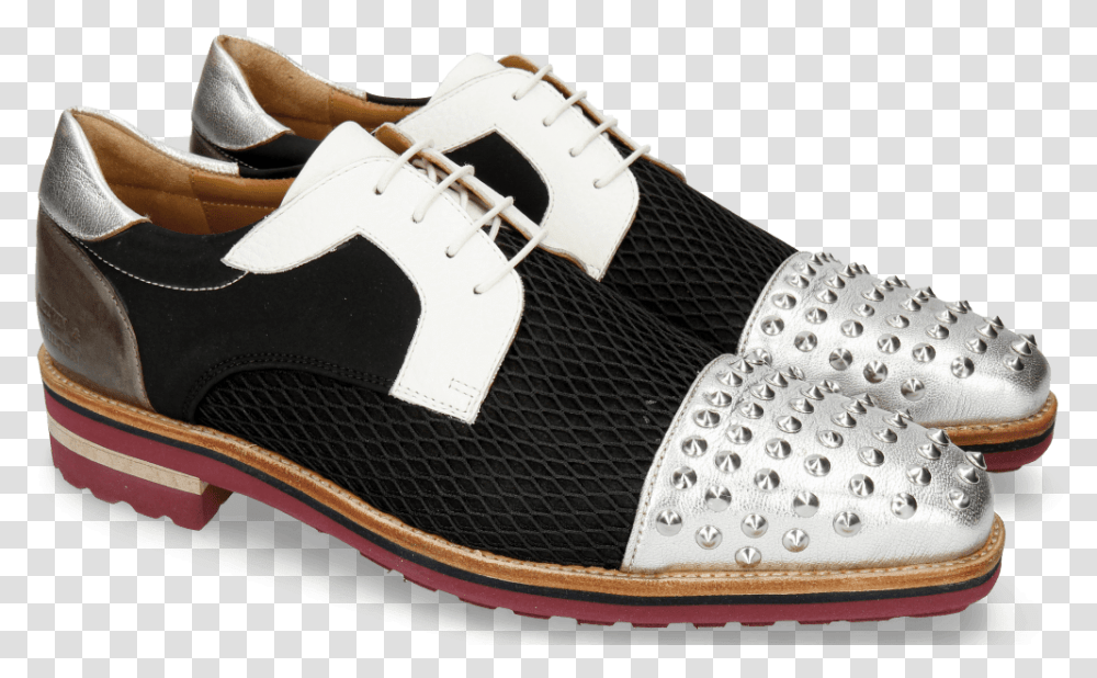 Cherso Silver Net Black Milled White Shoe, Clothing, Apparel, Footwear, Sneaker Transparent Png