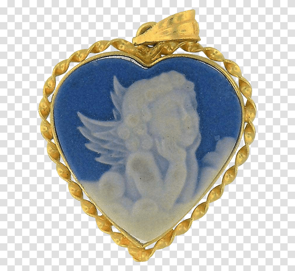 Cherub Blue Cameo Necklace, Logo, Trademark, Accessories Transparent Png
