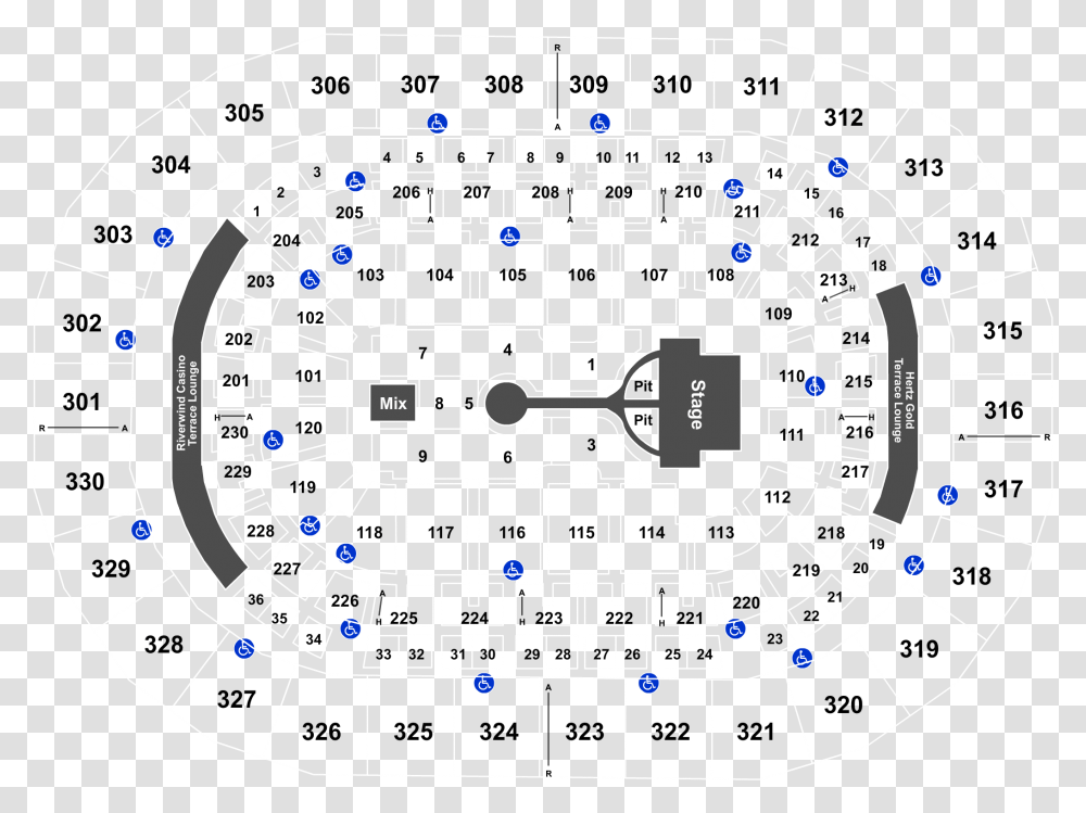 Chesapeake Energy Arena Seating Chart With Prices, Chess, Game, Floor Plan, Diagram Transparent Png