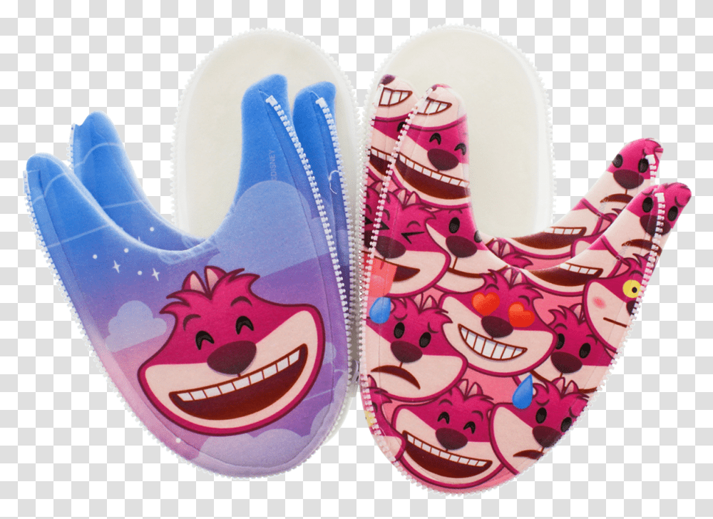 Cheshire Cat Emoji Zlipperz Cartoon, Clothing, Apparel, Footwear, Shoe Transparent Png