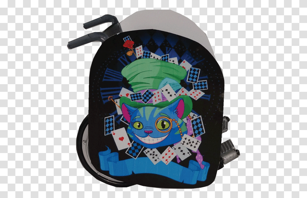 Cheshire Cat, Label, Sticker, Backpack Transparent Png