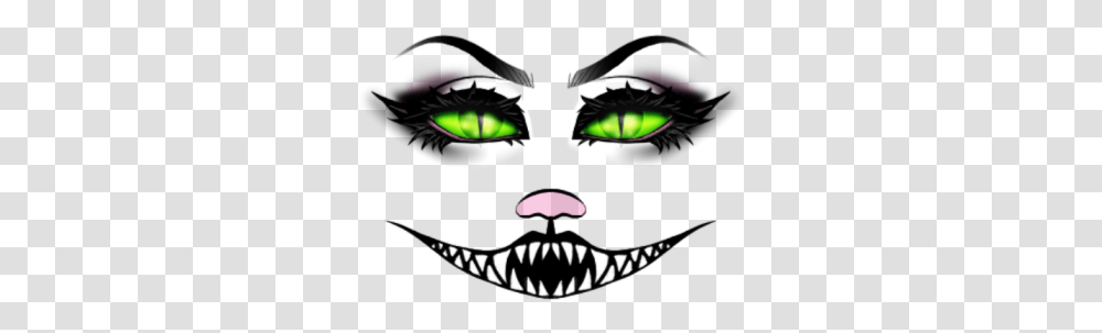 Cheshire Cat Makeup Roblox Clip Art, Face, Mask Transparent Png