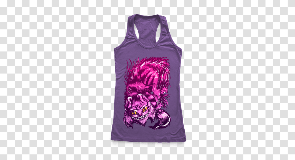 Cheshire Cat Racerback Tank Lookhuman, Apparel, Tank Top, Shirt Transparent Png