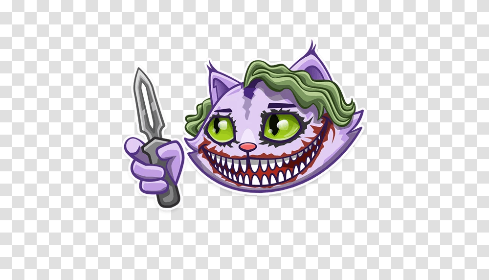 Cheshire Stickers Set For Telegram, Birthday Cake, Food Transparent Png