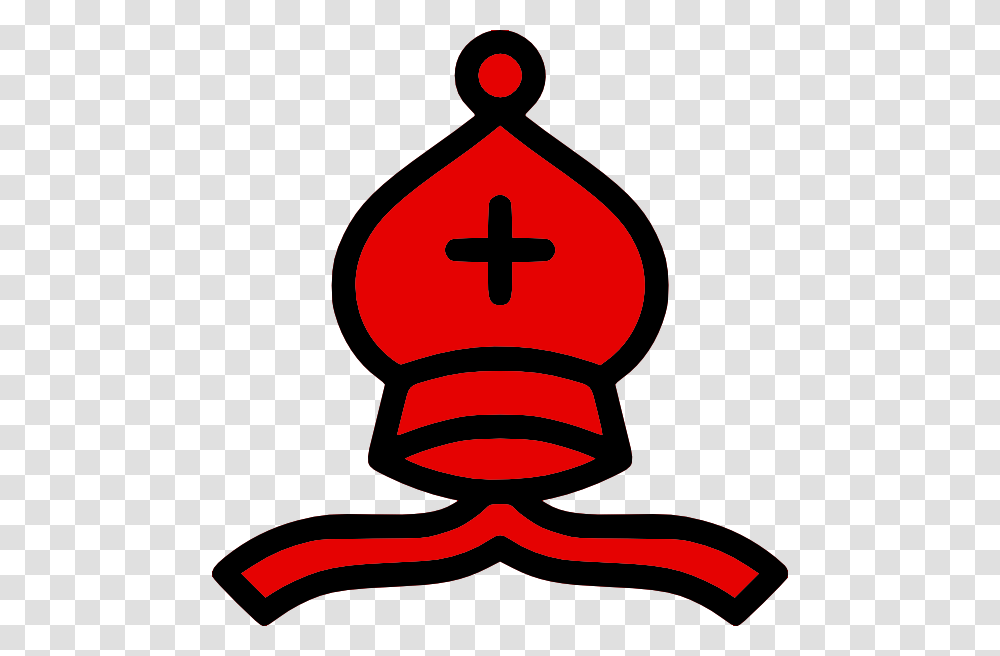 Chess Bishop 02 28red29 Chess Bishop Red, Logo, Trademark, Silhouette Transparent Png