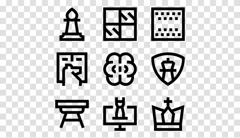 Chess Black And White Icons, Gray, World Of Warcraft Transparent Png