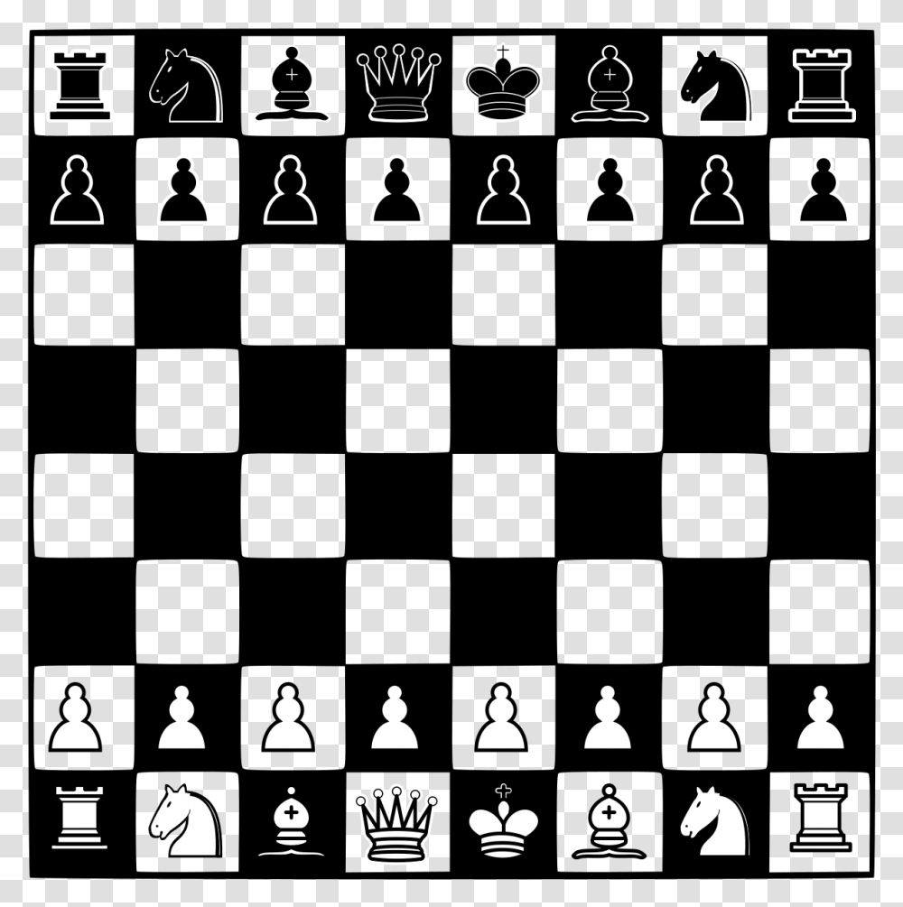 Chess Board Chess Clipart Black And White, Game, Architecture, Building Transparent Png