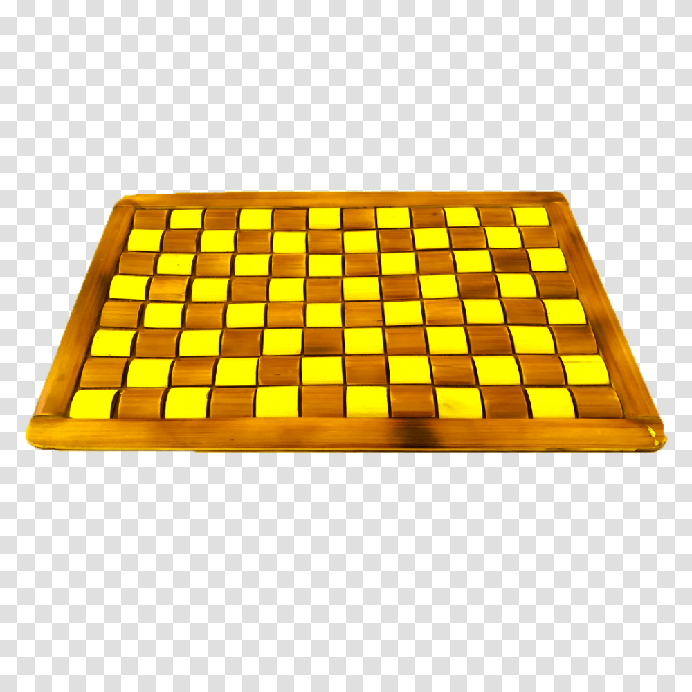 Chess Board Patterned Foot Mat In Yellow And Brown Sister Crafts, Game, Rug Transparent Png