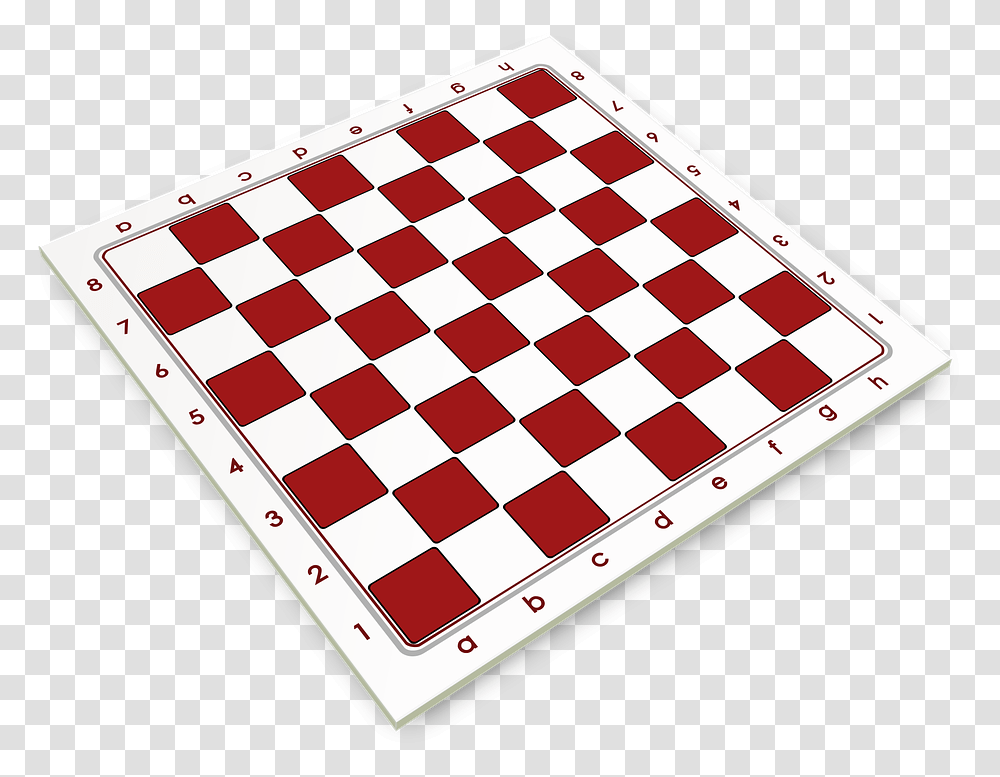 Chess Chess Board Board Red Game White Sport Paper Chess Board, Rug Transparent Png