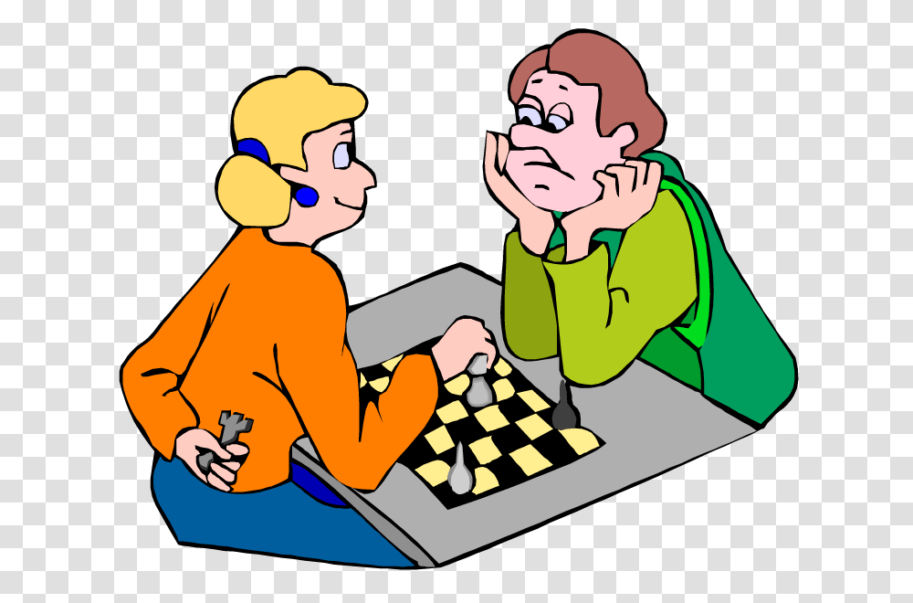Chess Clipart Cartoon, Person, Human, Game Transparent Png
