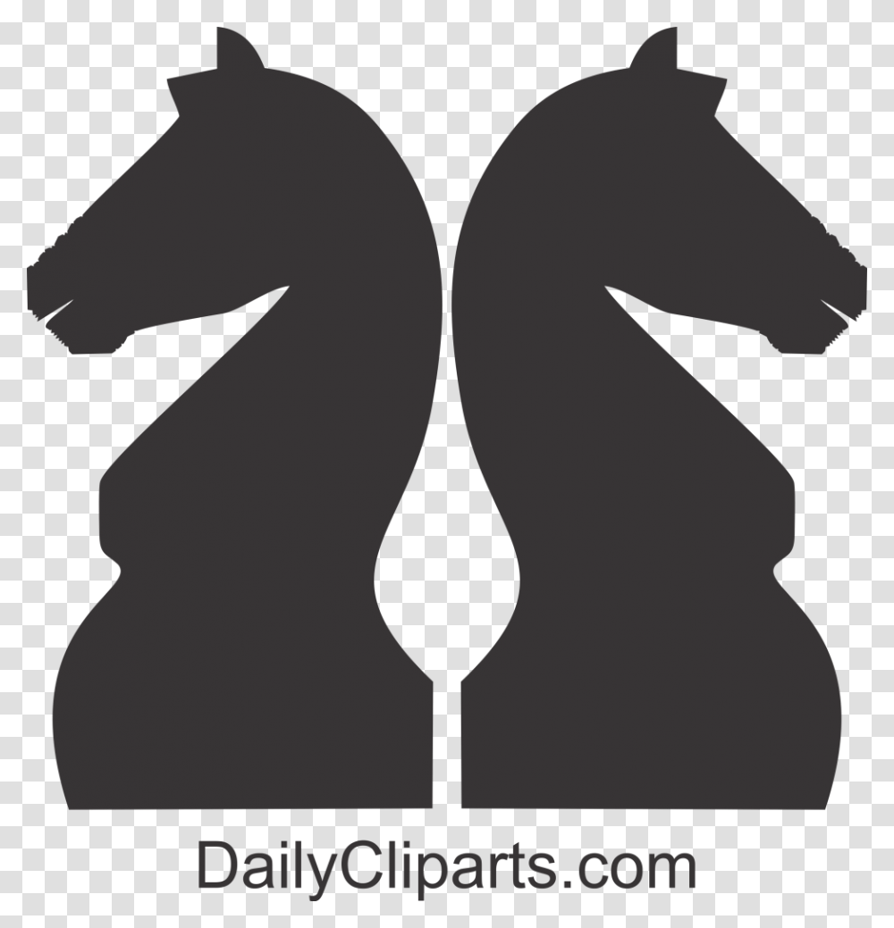 Chess Double Knight Clipart Icon Image Rolex, Number, Stencil Transparent Png