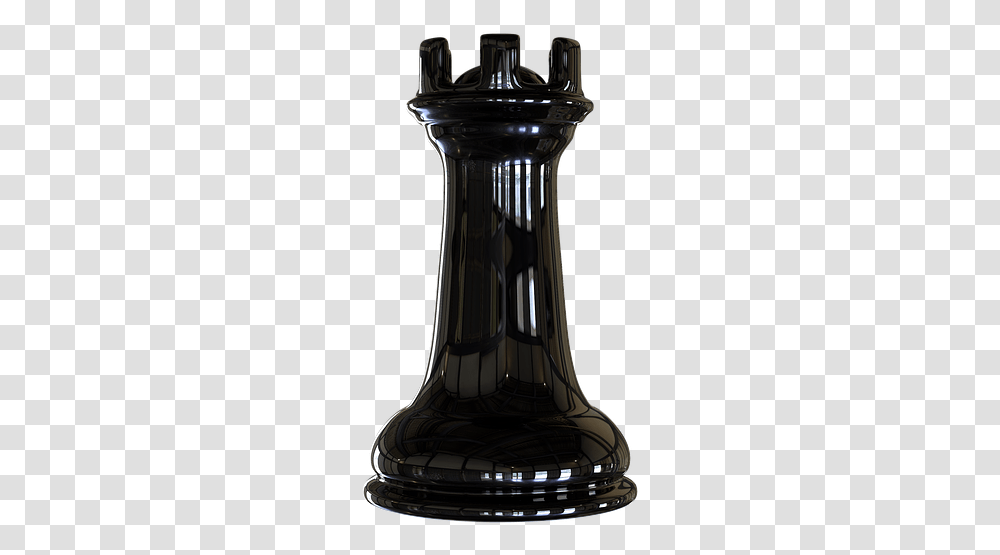Chess Figure Rook Black Checkerboard, Trophy, Jug, Jar, Mixer Transparent Png