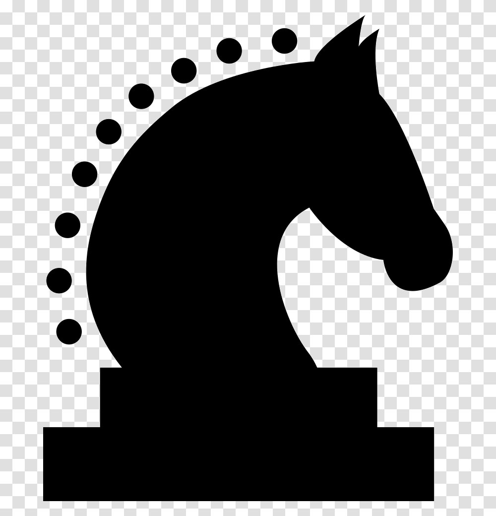 Chess Knight Knight Chess Piece, Silhouette, Stencil, Footprint Transparent Png
