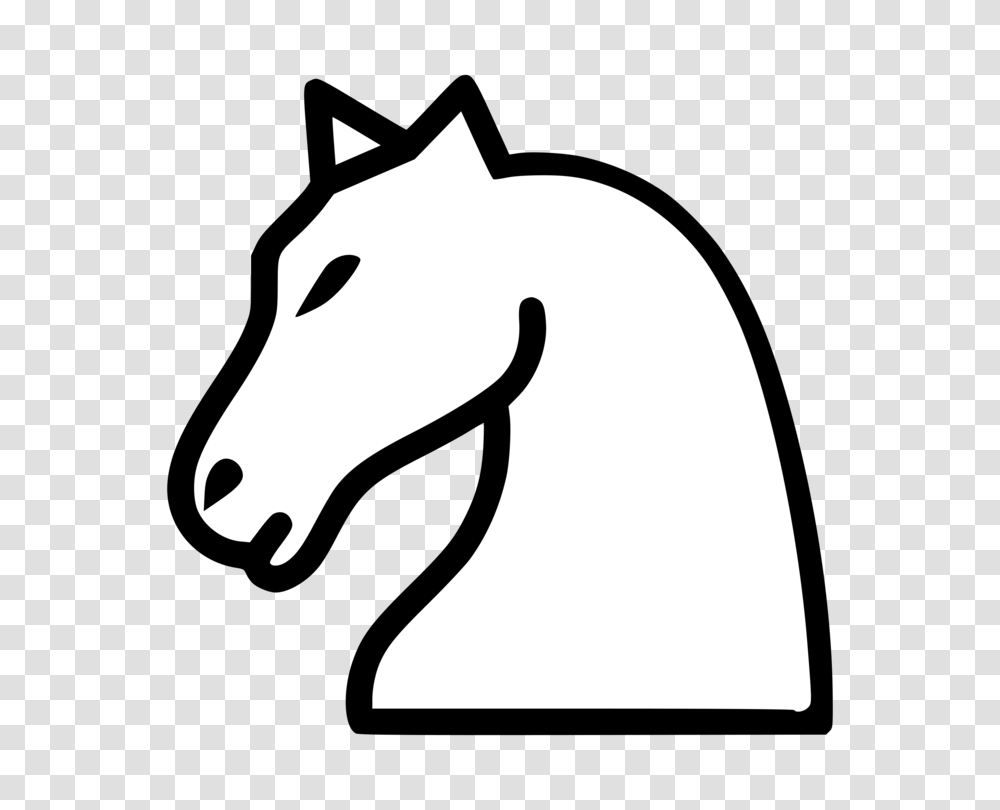 Chess Piece Knight White And Black In Chess King, Mammal, Animal, Horse, Stencil Transparent Png