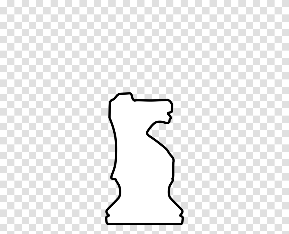 Chess Piece Knight White And Black In Chess, Silhouette, Person, Human, Stencil Transparent Png
