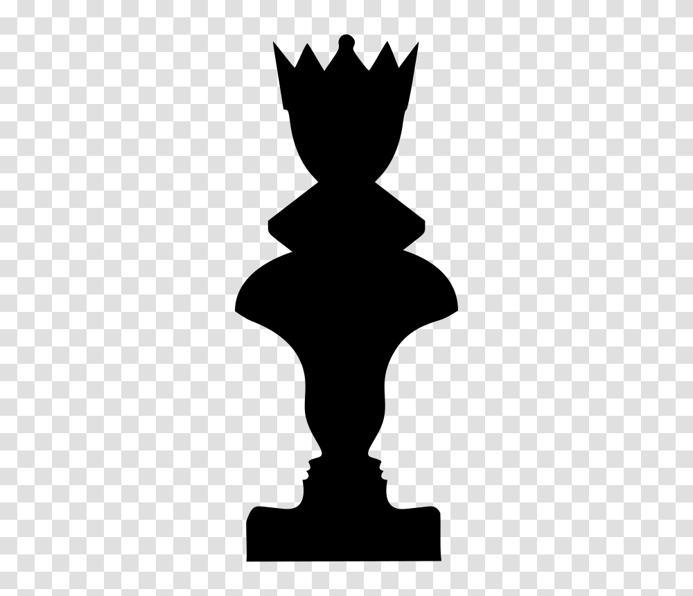 Chess Piece Queen White And Black In Chess Clip Art, Gray, World Of Warcraft Transparent Png