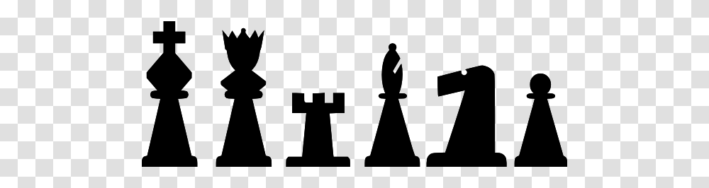 Chess, Silhouette, Person, Human, Stencil Transparent Png