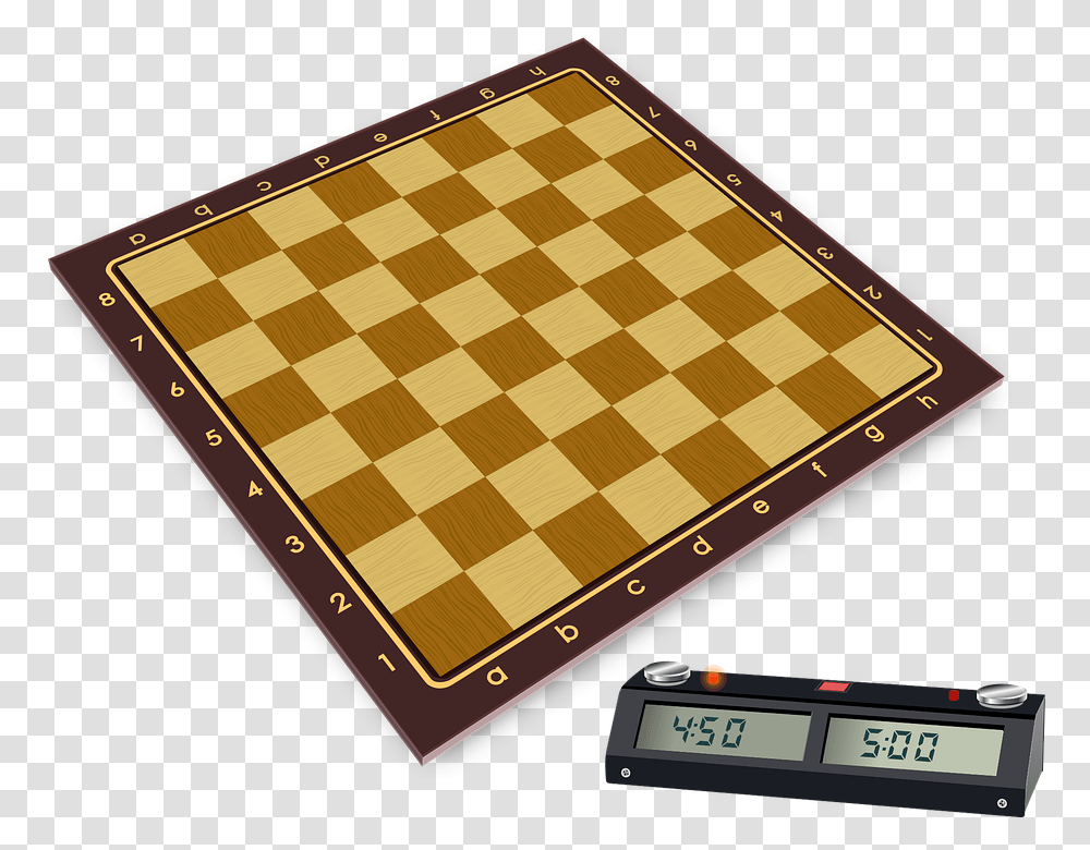 Chess Wooden Board Clock Black And White Patterns, Tablet Computer, Electronics, Game Transparent Png