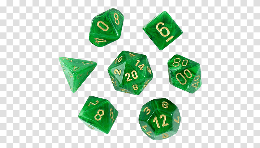 Chessex Vortex Green Gold Dice, Game, First Aid Transparent Png