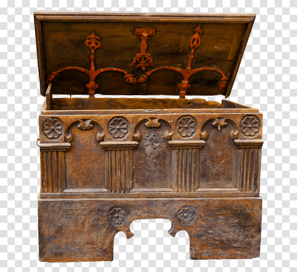 Chest Medieval Chest, Treasure, Altar, Church, Architecture Transparent Png