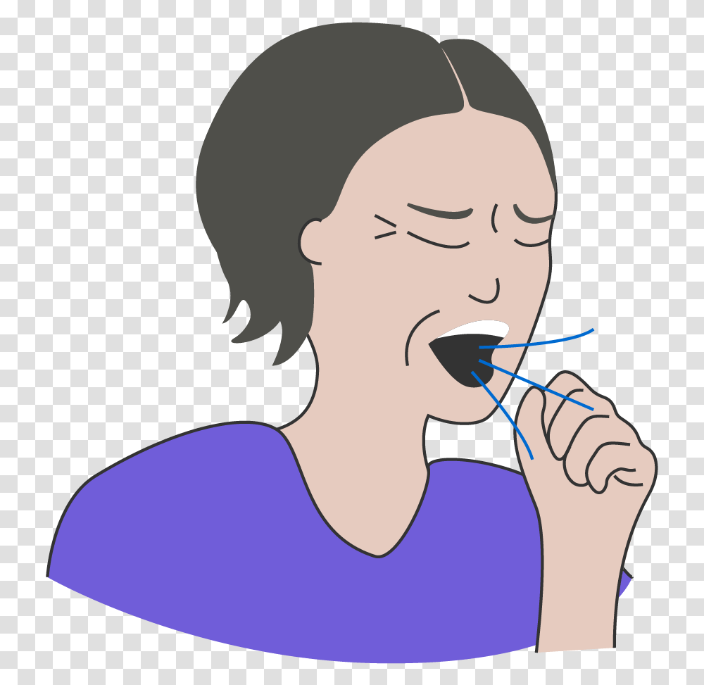 Chest Pain Coughing Or Wheezing Cough, Person, Neck, Throat, Teeth Transparent Png