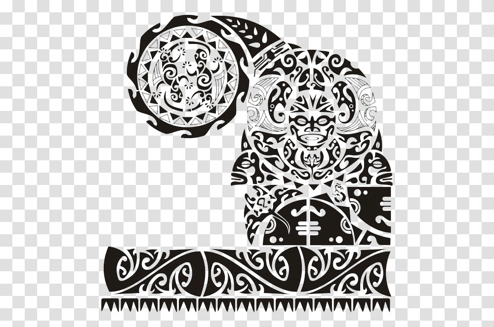 Chest Tattoo Clipart Maori Tattoo, Doodle, Drawing, Pattern, Stencil Transparent Png