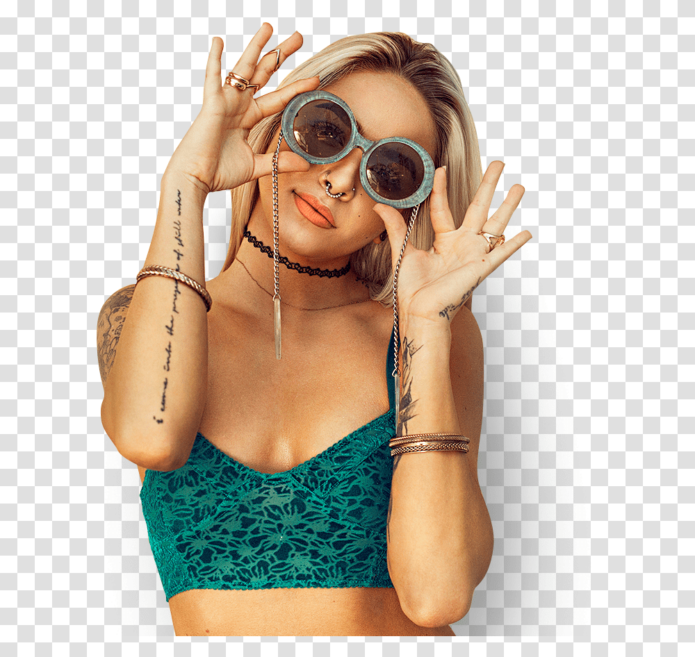 Chest Tattoo, Sunglasses, Accessories, Person Transparent Png