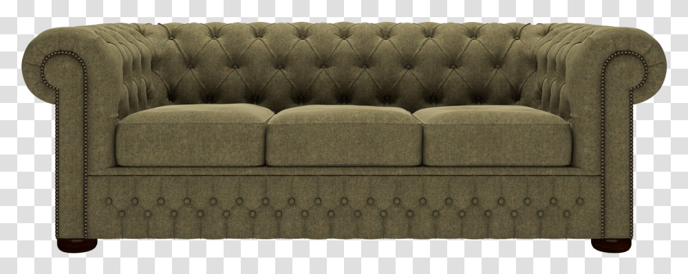 Chesterfield Cloth Sofa, Couch, Furniture Transparent Png