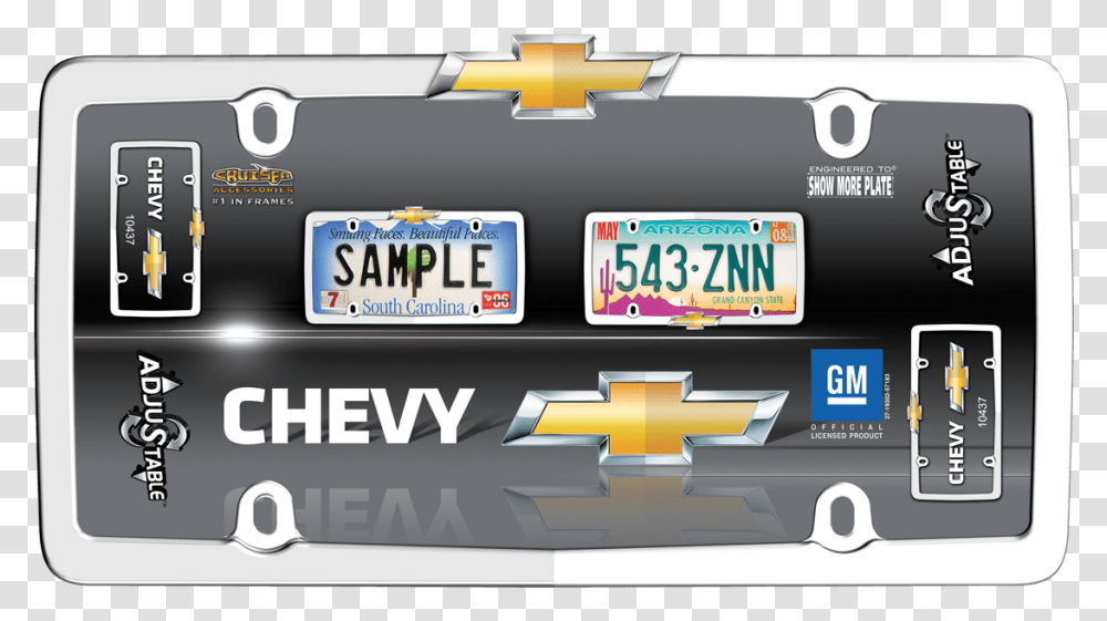 Chevrolet Chrome License Plate Frame, Vehicle, Transportation Transparent Png