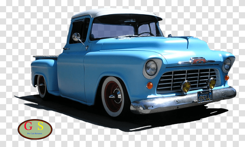 Chevrolet Pickup Truck Car 1955 Chevy Truck, Vehicle, Transportation, Automobile, Wheel Transparent Png