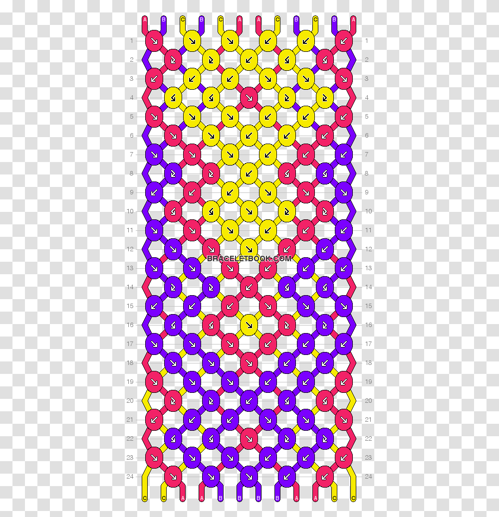 Chevron And Diamonds Number For More Patterns String Friendship Bracelet Patterns, Rug, Pac Man Transparent Png