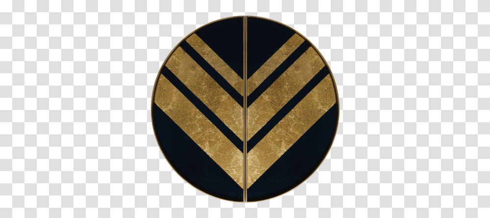 Chevron Half Moon Emblem, Shield, Armor, Rug Transparent Png